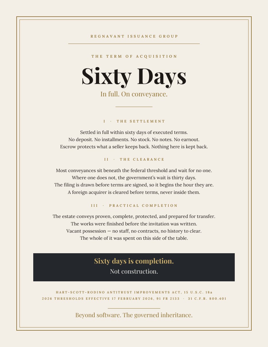 Sixty Days — the term of acquisition